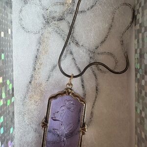 Purple Pendant Necklace